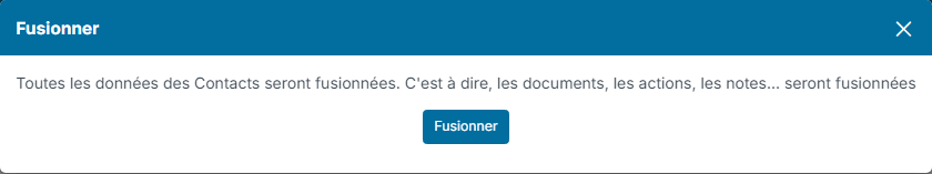 Merge confirmation window