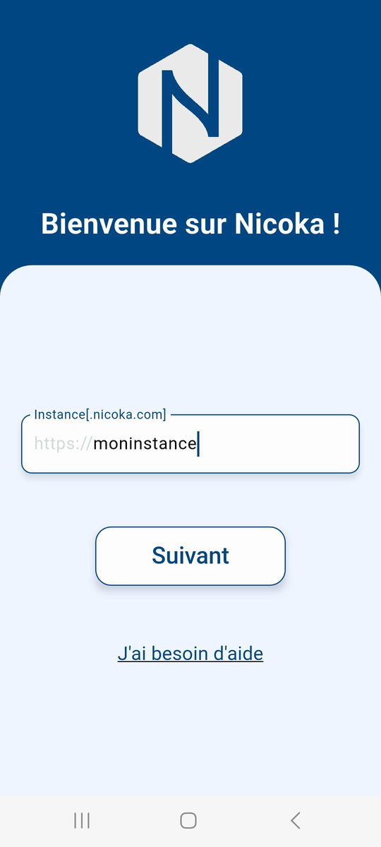 Welcome screen: entering the instance
