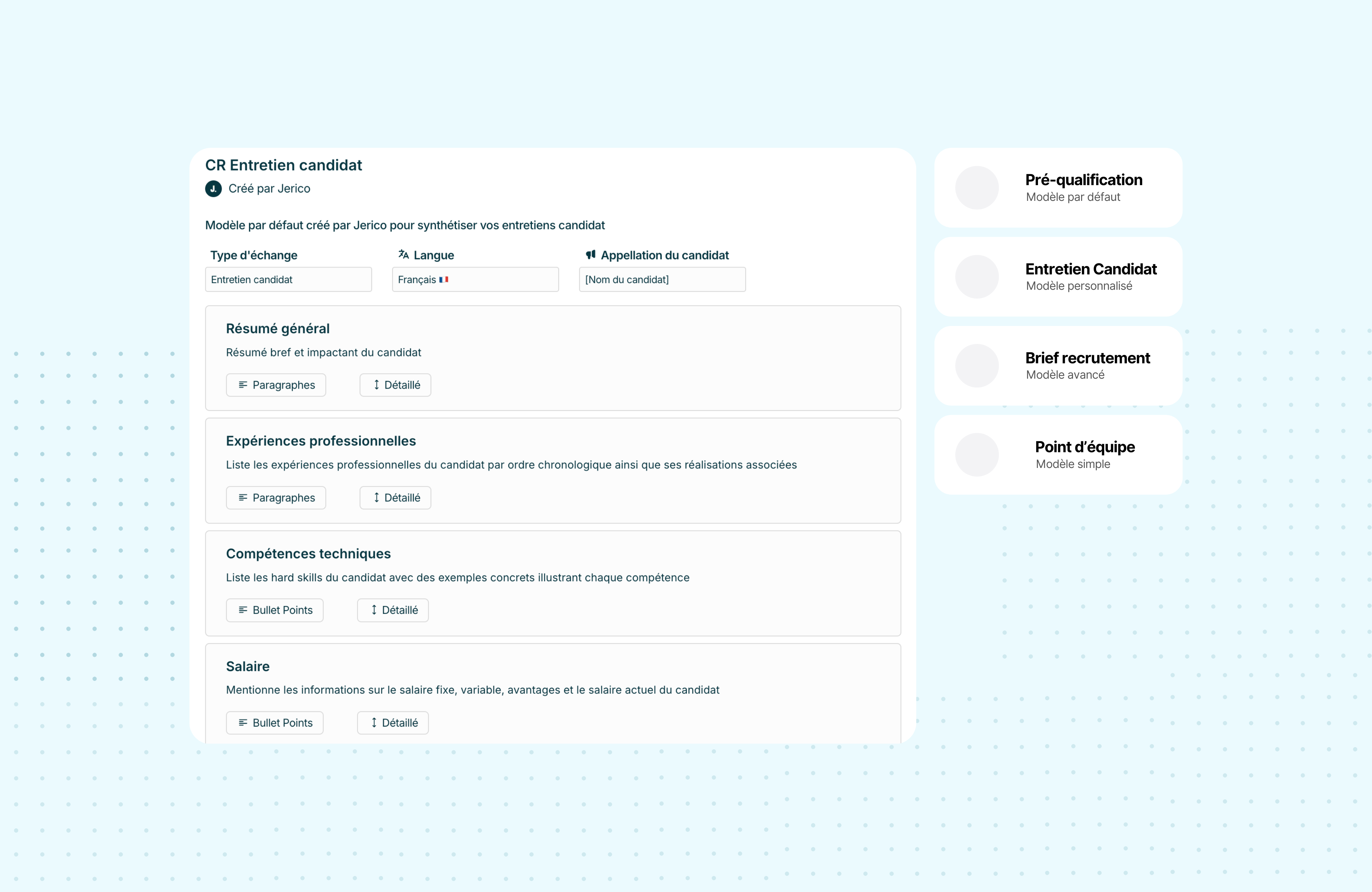Compte-rendu entretien candidat