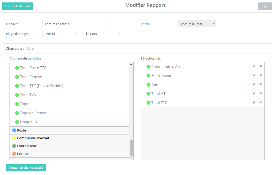 Export Comptabilité